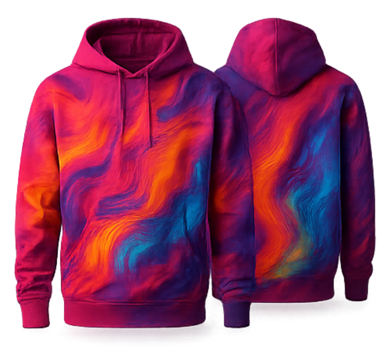 NTLO Embroidery and Clothing | Embroidery Services | DTF Printing | Sublimation | Corporate Clothing | Colourful Hoodies back and front